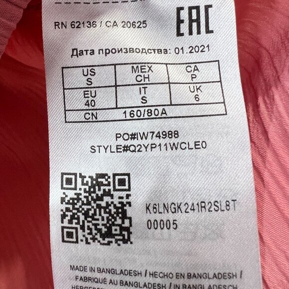 Guess Top Women's Small Off Shoulder Pink Peplum Summer Top - Picture 10 of 13